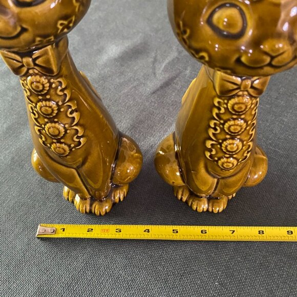 Vintage Rare Holt Howard HH Japan Green Glazed Tall Salt & Pepper Shakers - Picture 13 of 13